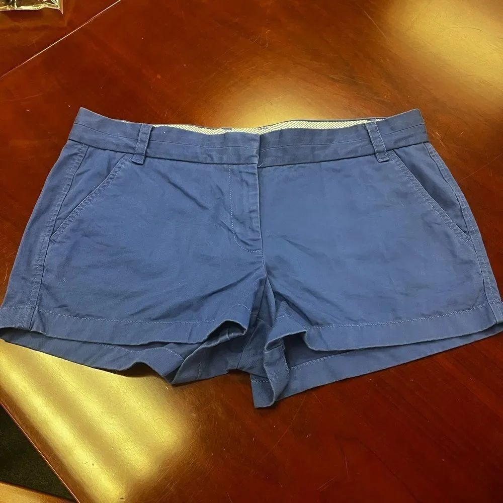 J. Crew Royal Blue Broken In Chino Shorts sz 12